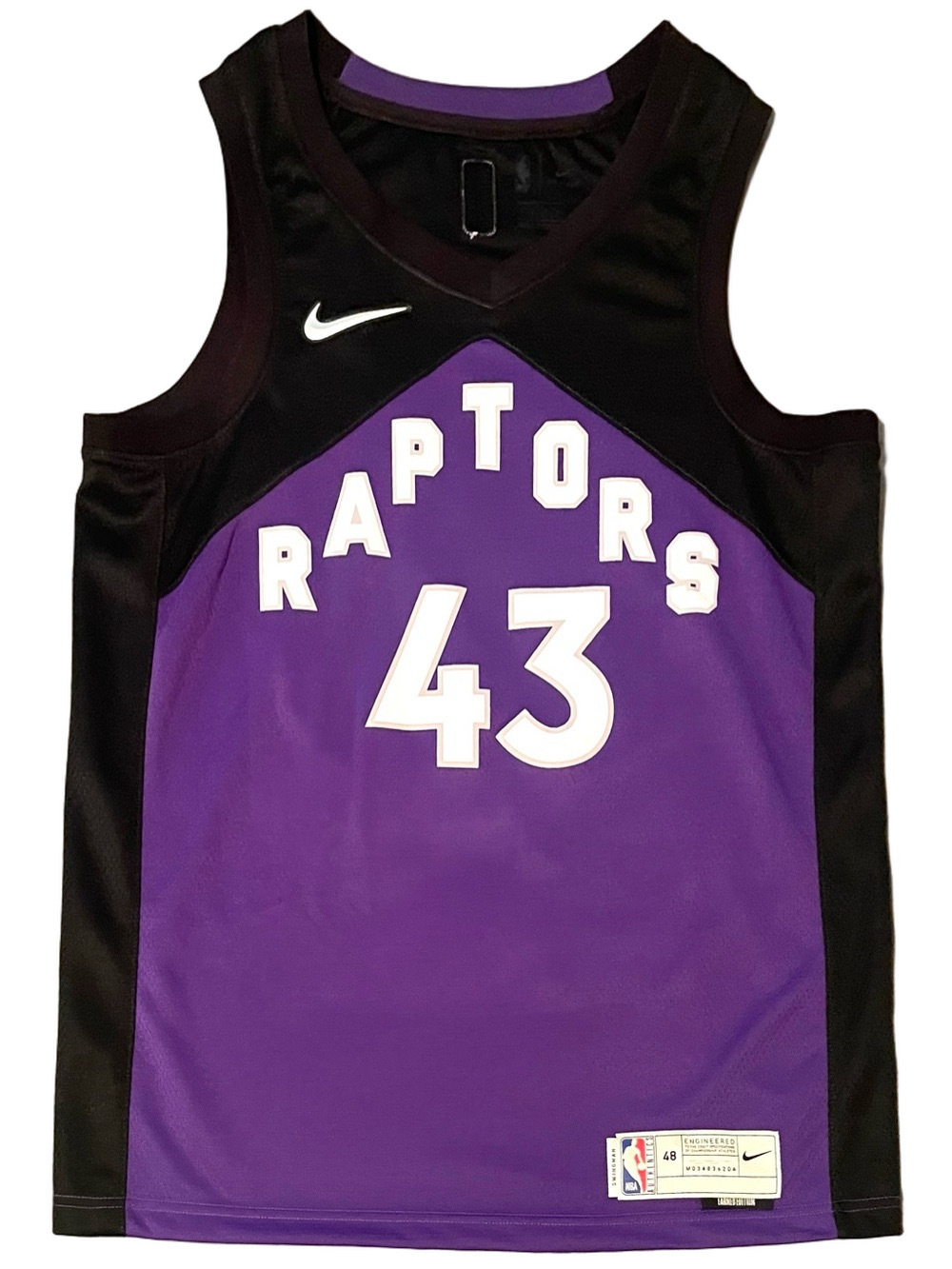 Nike Pascal Siakam Raptors Earned Edition Swingman Jersey Size 48 L